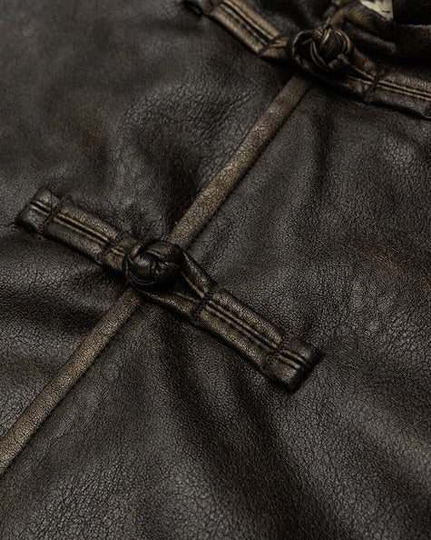 The Frostbound PU Padded Coat