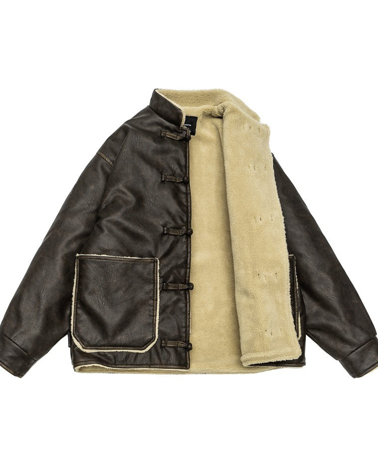 The Frostbound PU Padded Coat