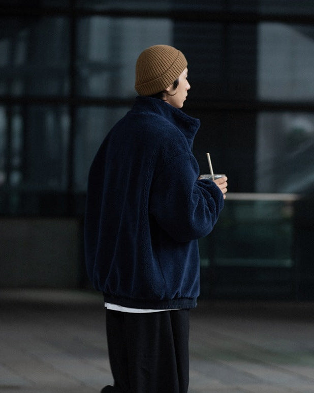 The Caldwell Textured Wool Zip Cardigan